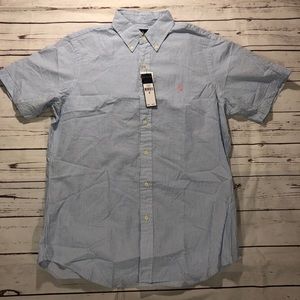 Ralph Lauren Button Down Seersucker Shirt Striped